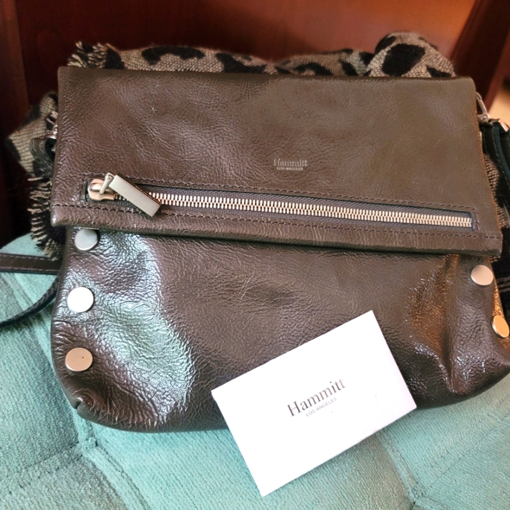 Hammitt charcoal grey Med VIP purse